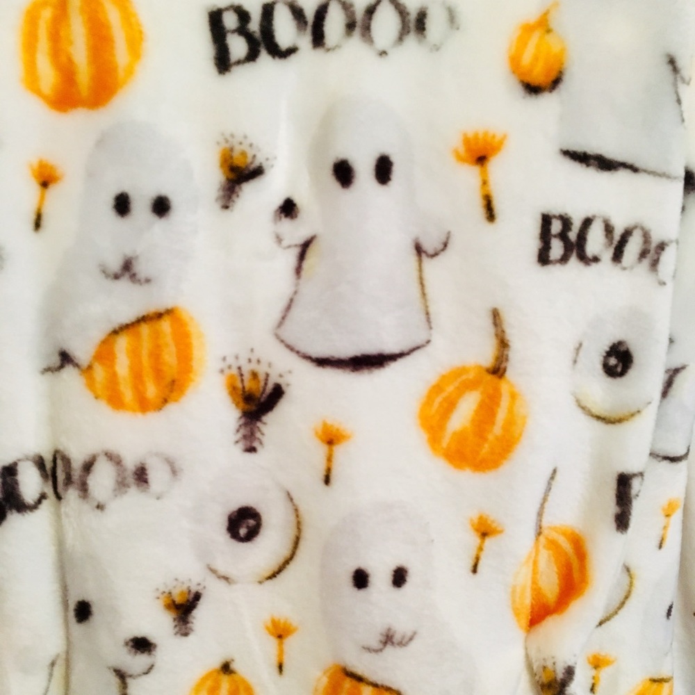 Halloween Cute Ghosts Plush Throw Blanket Boo